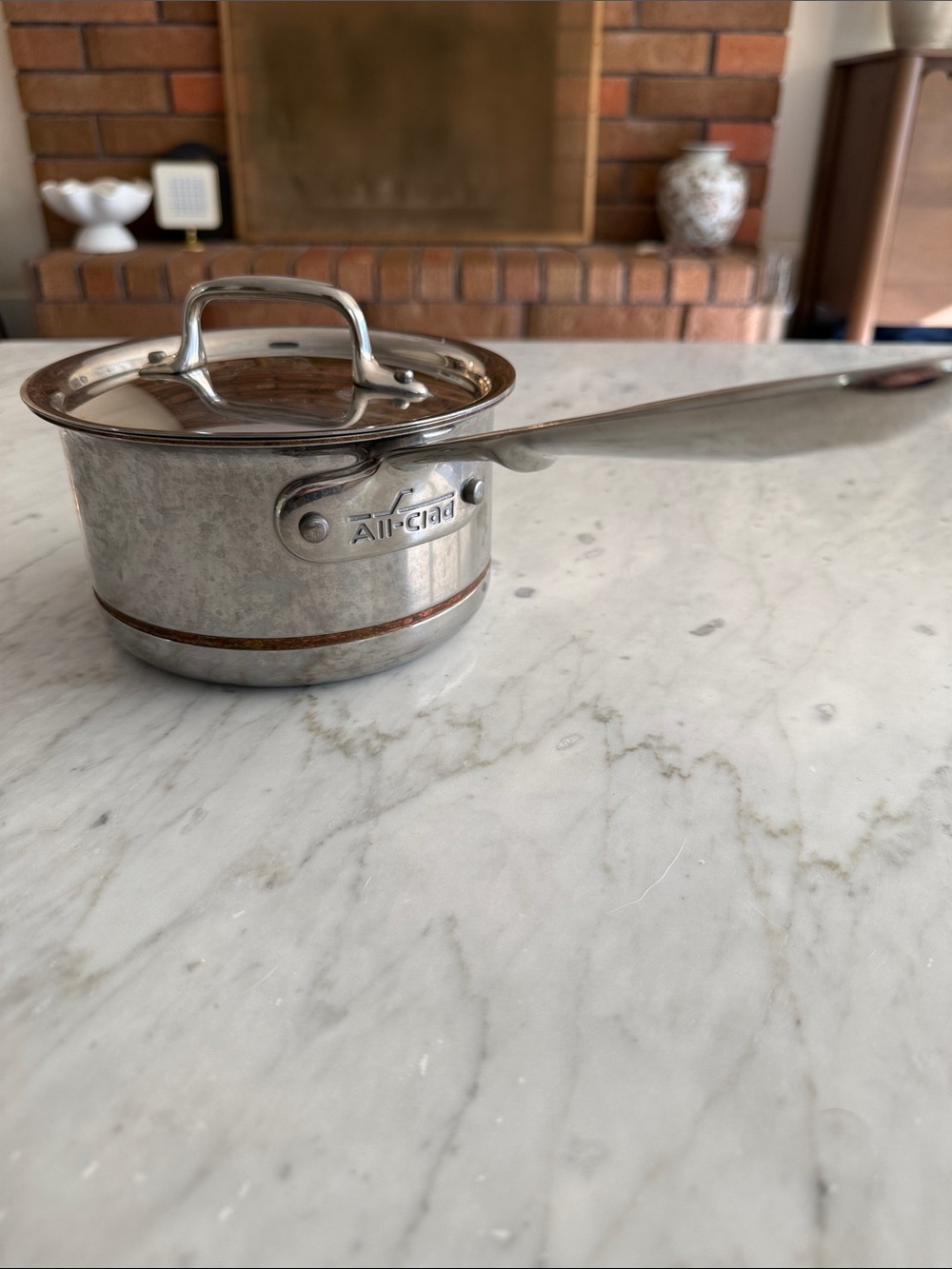 All Clad 1.5 QT Copper-Core Saucepan